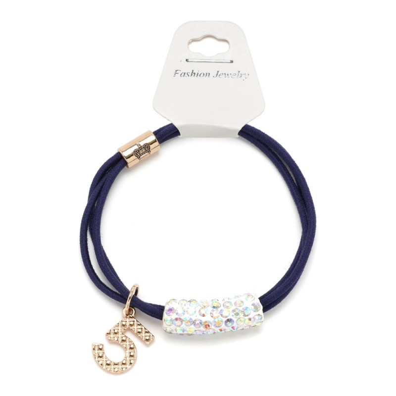 Резинка для волос двойная с украшением (25661) вариант 05