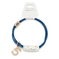 Резинка для волос двойная с украшением (25661) вариант 06