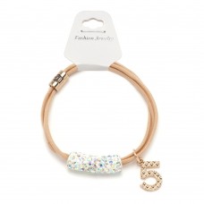 Резинка для волос двойная с украшением (25661) вариант 07