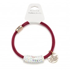 Резинка для волос двойная с украшением (25662) вариант 03