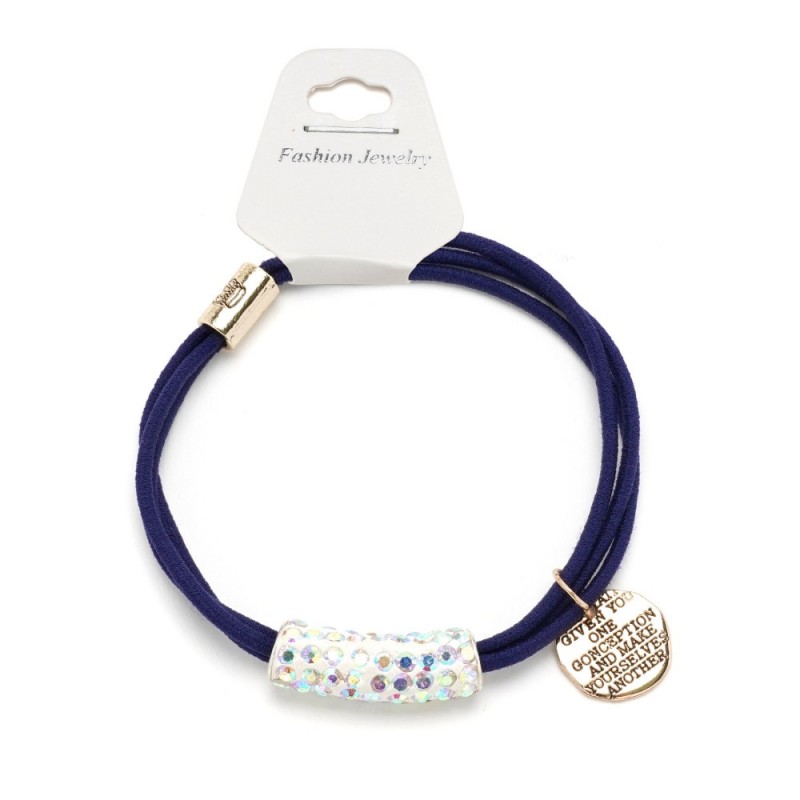 Резинка для волос двойная с украшением (25662) вариант 05