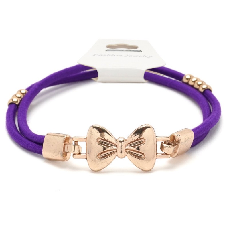 Резинка для волос двойная с фигуркой бантик (25730) вариант 10