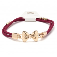 Резинка для волос двойная с фигуркой бантик (25730) вариант 04