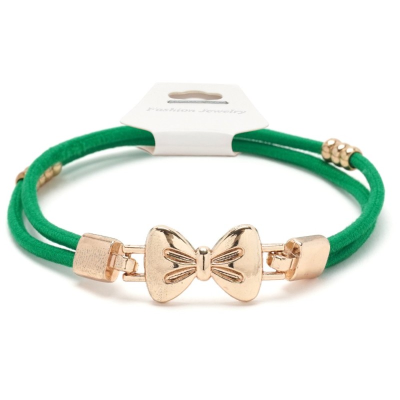 Резинка для волос двойная с фигуркой бантик (25730) вариант 07