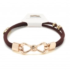 Резинка для волос двойная с фигуркой бантик (25731) вариант 02