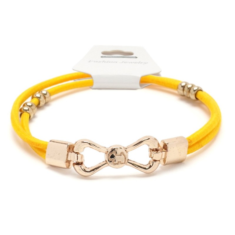 Резинка для волос двойная с фигуркой бантик (25731) вариант 05