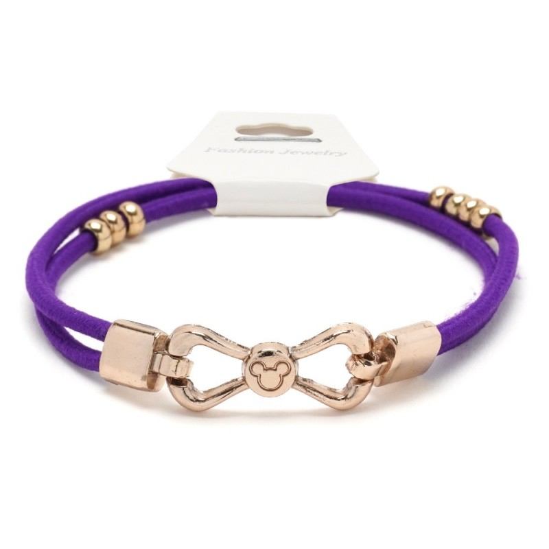 Резинка для волос двойная с фигуркой бантик (25731) вариант 09