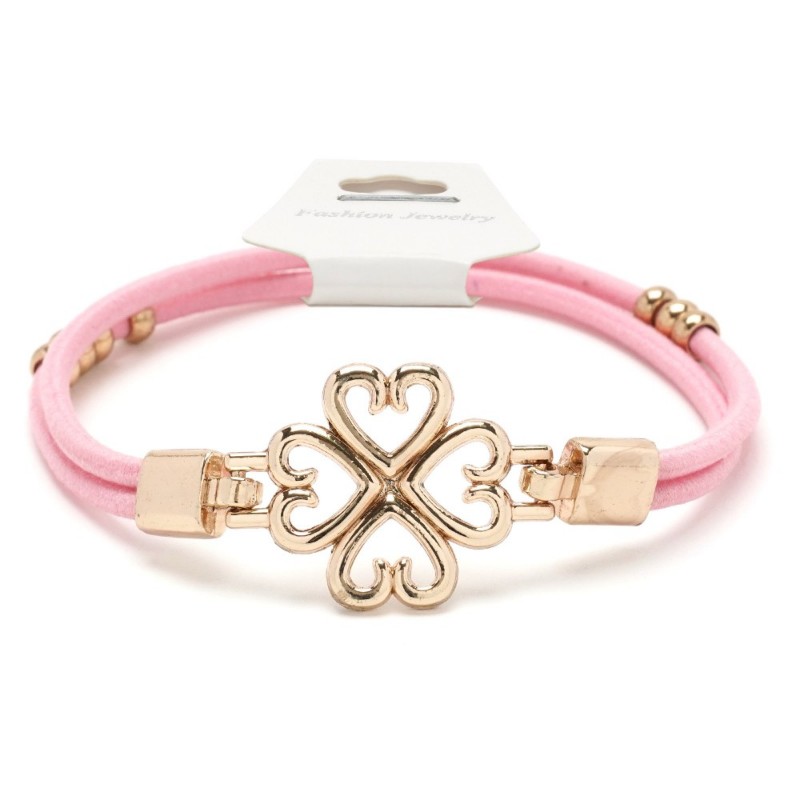 Резинка для волос двойная c фигуркой цветочек (25732) вариант 10