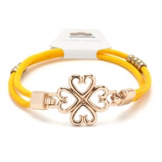 Резинка для волос двойная c фигуркой цветочек (25732) вариант 05