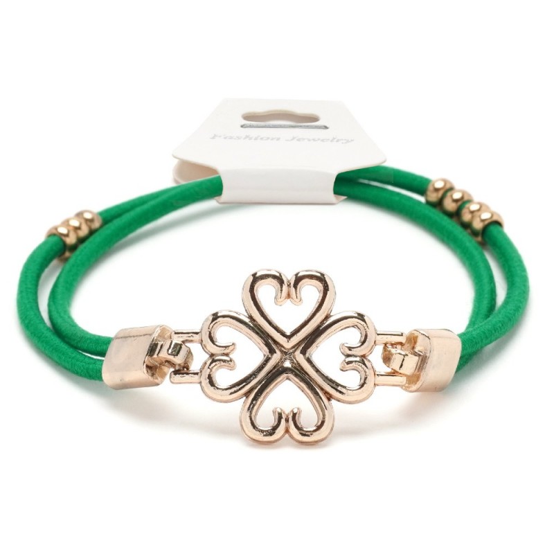 Резинка для волос двойная c фигуркой цветочек (25732) вариант 06