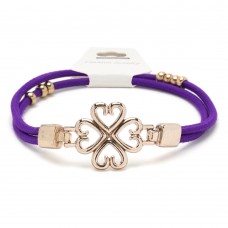 Резинка для волос двойная c фигуркой цветочек (25732) вариант 09