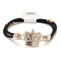 Резинка для волос двойная c фигуркой корона (25733) вариант 01