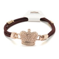 Резинка для волос двойная c фигуркой корона (25733) вариант 02