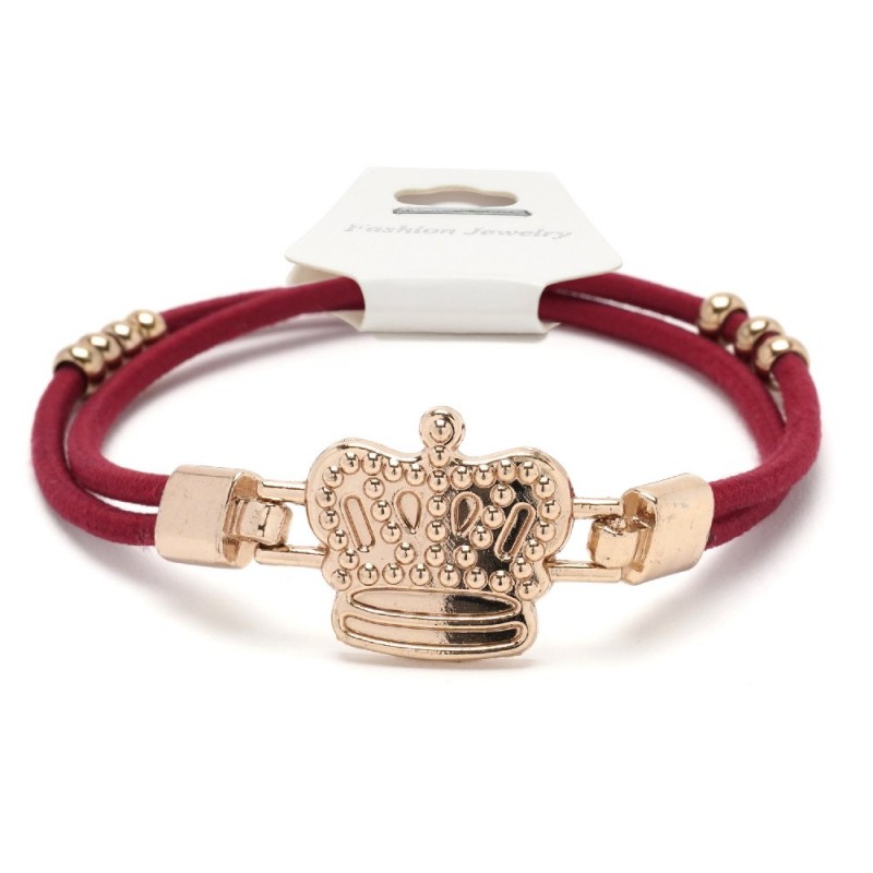 Резинка для волос двойная c фигуркой корона (25733) вариант 03