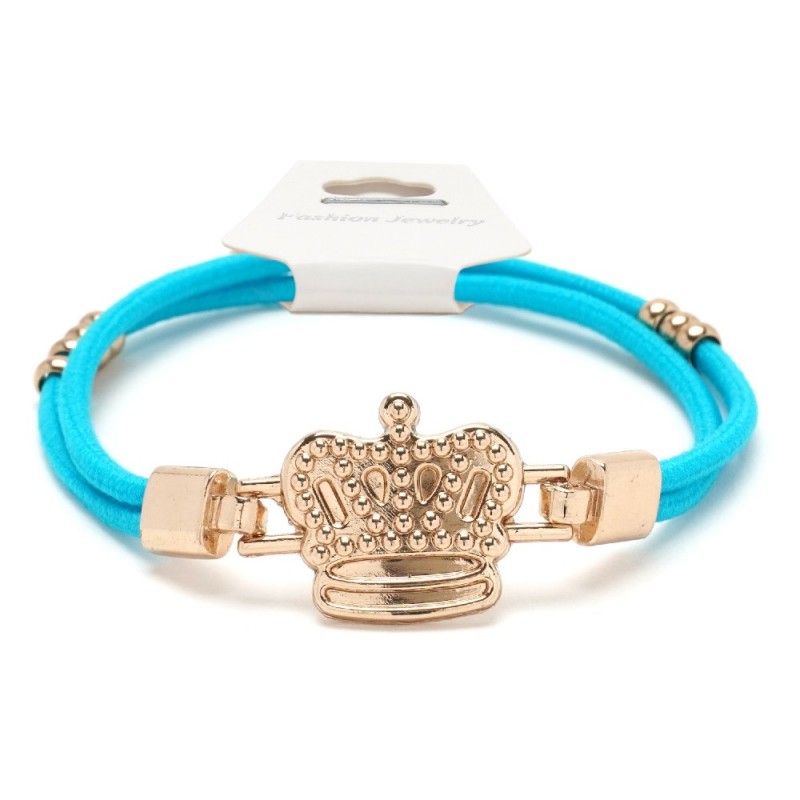 Резинка для волос двойная c фигуркой корона (25733) вариант 07