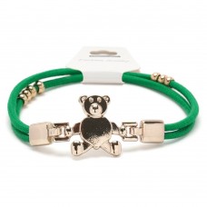 Резинка для волос двойная с фигуркой мишка (25734) вариант 05