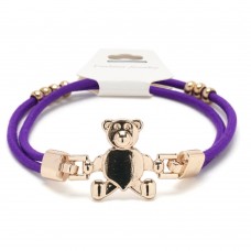 Резинка для волос двойная с фигуркой мишка (25734) вариант 08