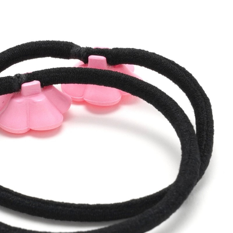 Резинка для волос тонкая с цветком 2шт (25735) вариант 10