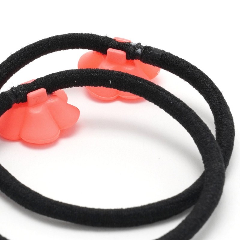 Резинка для волос тонкая с цветком 2шт (25735) вариант 03