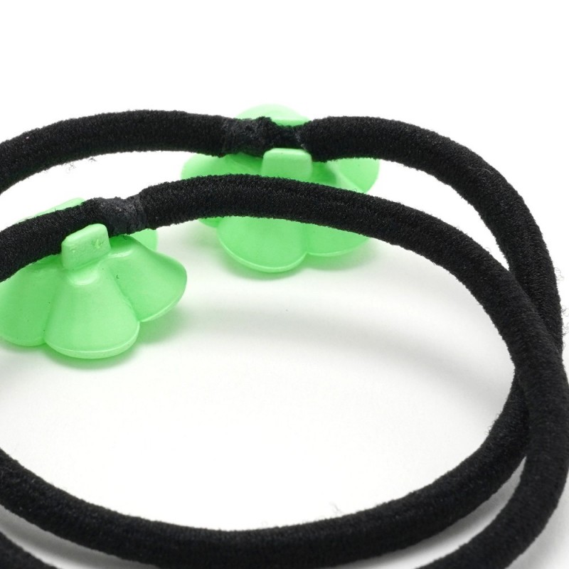 Резинка для волос тонкая с цветком 2шт (25735) вариант 05