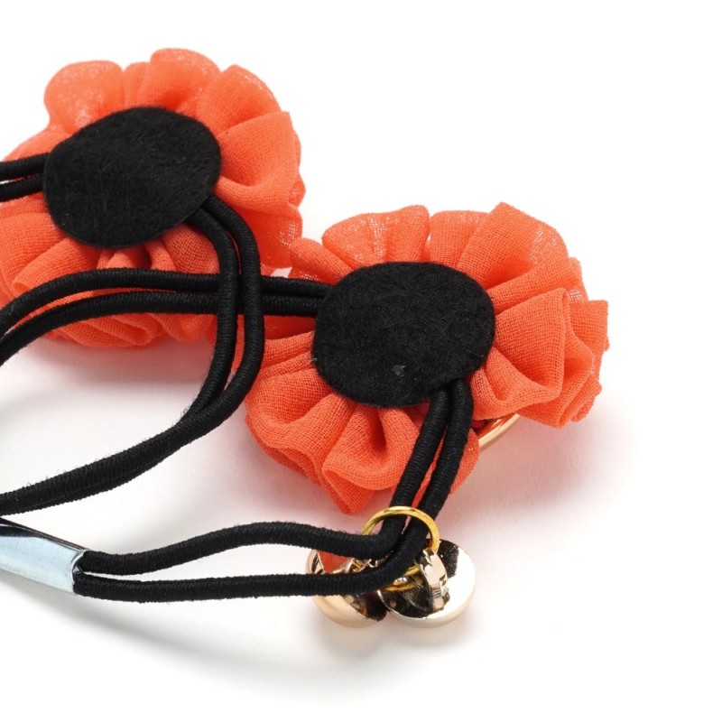 Пара резинок для волос двойные с бантиком 2шт (25737) вариант 02