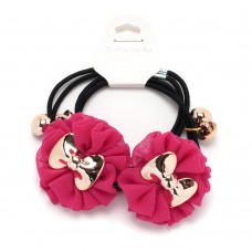 Пара резинок для волос двойные с бантиком 2шт (25737) вариант 07