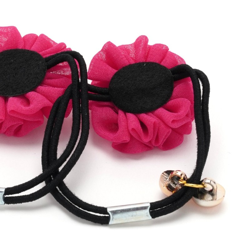 Пара резинок для волос двойные с бантиком 2шт (25737) вариант 07