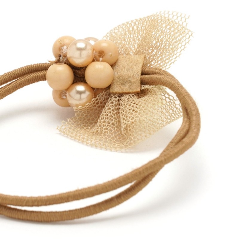 Резинка для волос двойная с бантиком (25739) вариант 02