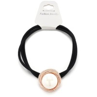 Резинка для волос тонкая с украшением (25740) вариант 01