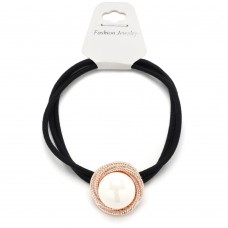 Резинка для волос тонкая с украшением (25740) вариант 01