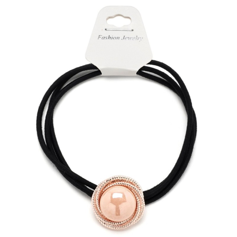 Резинка для волос тонкая с украшением (25740) вариант 02