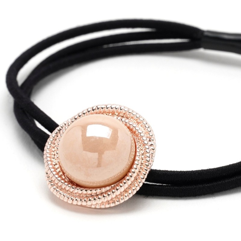 Резинка для волос тонкая с украшением (25740) вариант 02