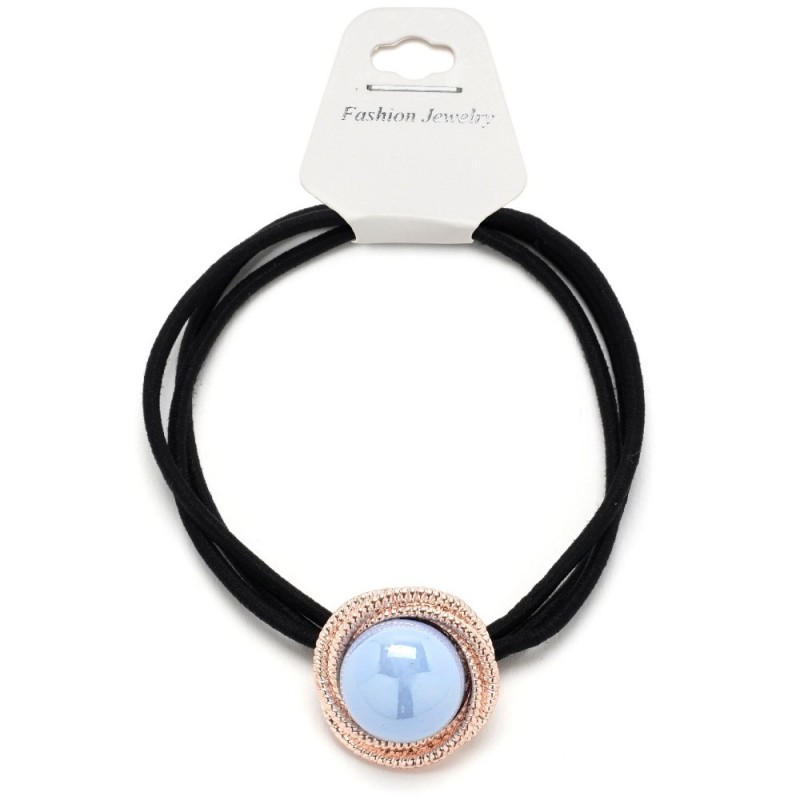 Резинка для волос тонкая с украшением (25740) вариант 04