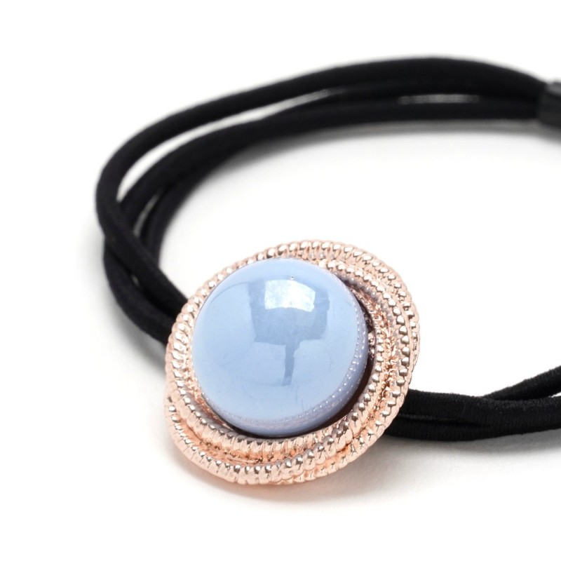 Резинка для волос тонкая с украшением (25740) вариант 04