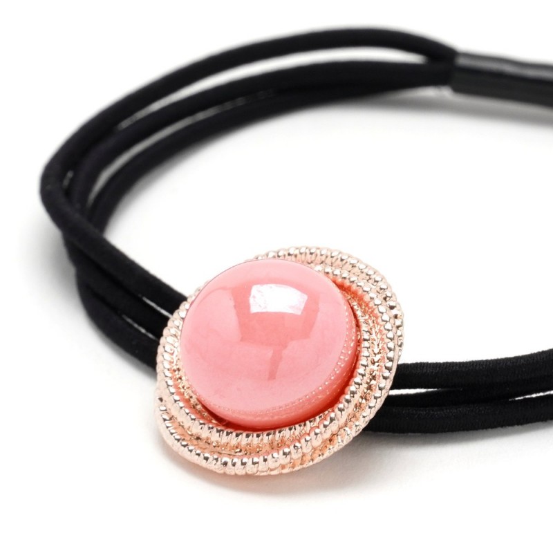 Резинка для волос тонкая с украшением (25740) вариант 05