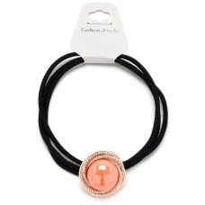 Резинка для волос тонкая с украшением (25740) вариант 06