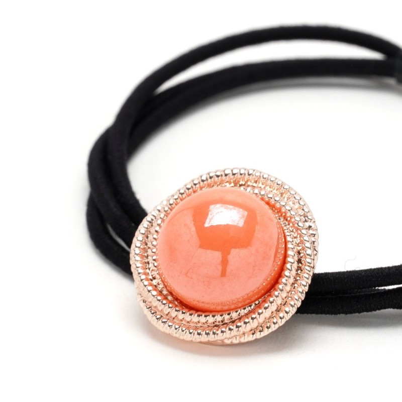 Резинка для волос тонкая с украшением (25740) вариант 06