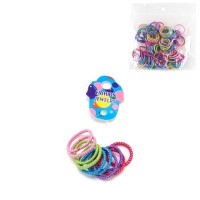 Набор мини резинок для волос тропиканка с люрекосм (4351)
