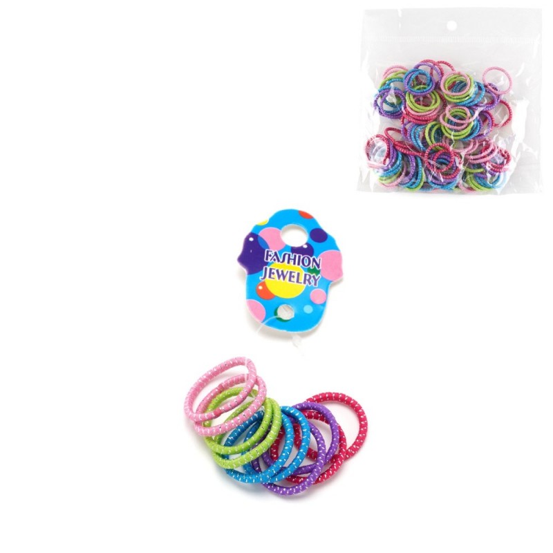 Набор резинок для волос тропиканка с люрекосм (4351)