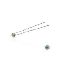 Набор заколок шпилек для волос со стразами хамелеонового цвета (4 лапки) 40шт (10212)