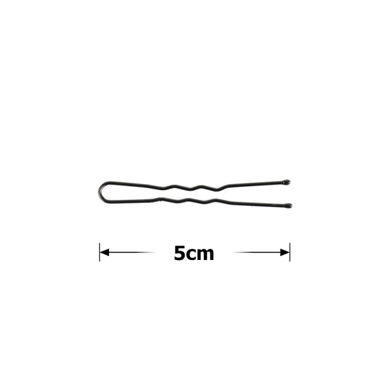 Набор заколок-шпилек на ленте 5см чёрный (5х20шт) (15753)