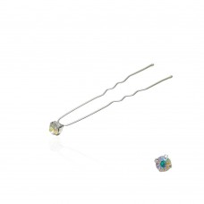 Набор заколок шпилек для волос со стразами хамелеонового цвета (4 лапки) 36шт (3085)