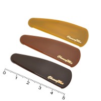 Набор заколок-хлопушек с пластиковой накладкой 5.2см коричневий (13616)