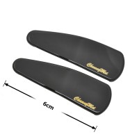 Набор заколок-хлопушек с пластиковой накладкой 6см черний (13617)