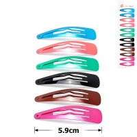 (34-15728) Набор заколок-хлопушек для волос 5.9см глянцевый цветной