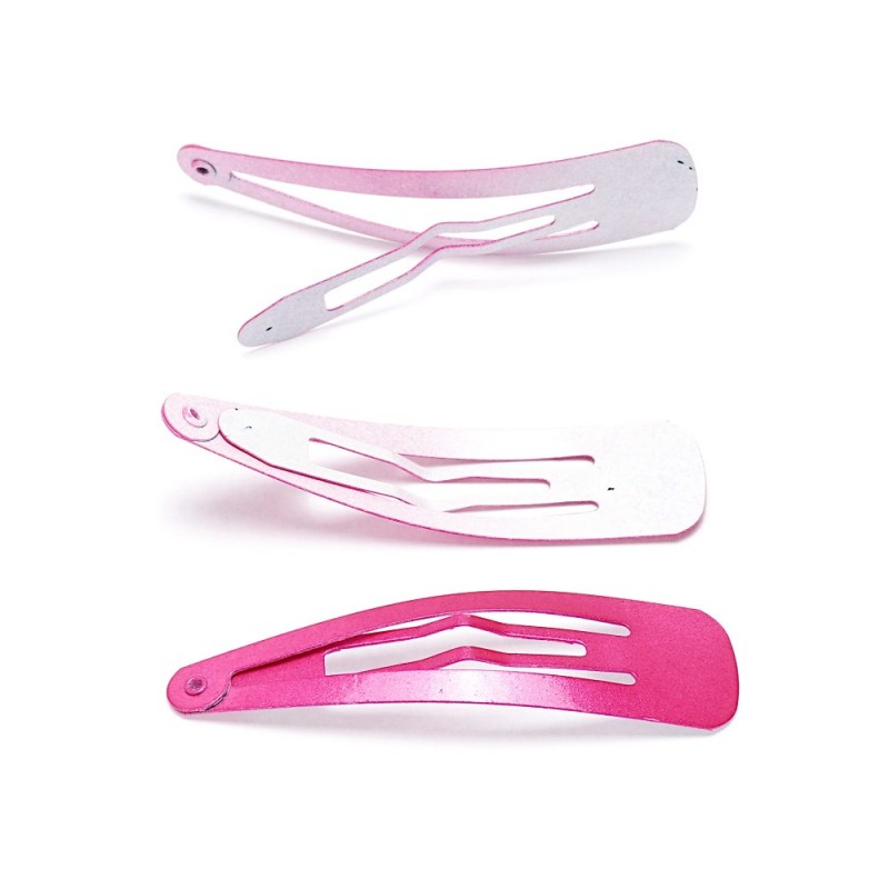 (34-15728) Набор заколок-хлопушек для волос 5.9см глянцевый цветной