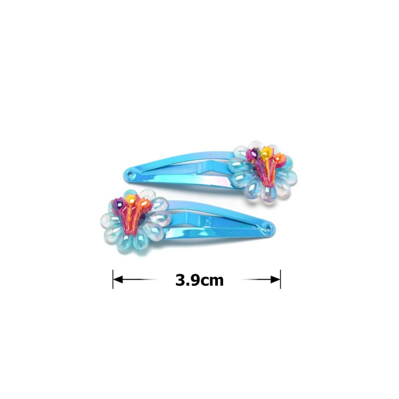 Набор заколок хлопушек 3.9см 2шт (27070) вариант 03
