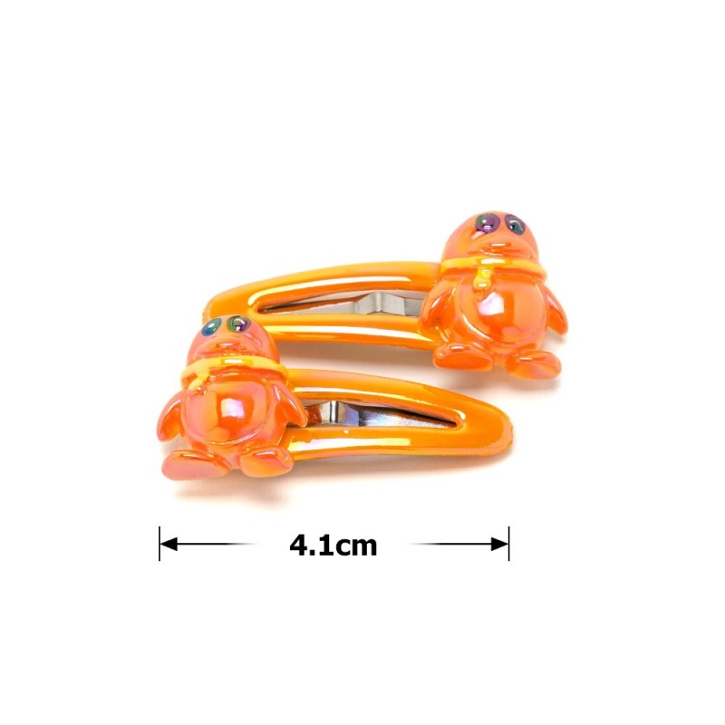 Набор заколок хлопушек 4.1см 2шт (27072) вариант 02