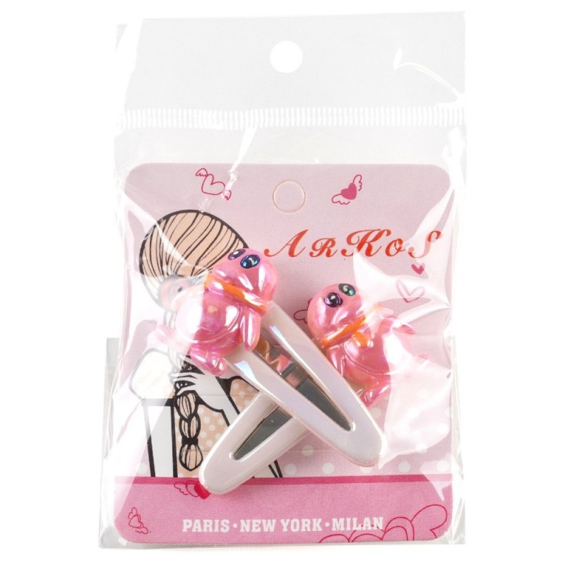 Набор заколок хлопушек 4.1см 2шт (27072) вариант 04