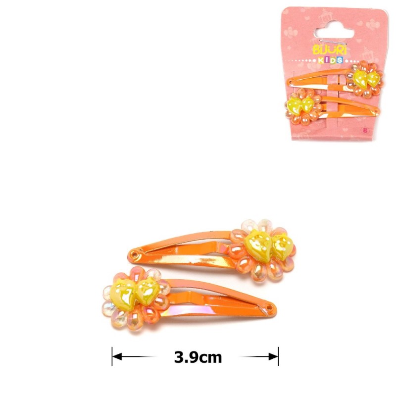 Набор заколок хлопушек 3.9см 2шт (28676) вариант 02